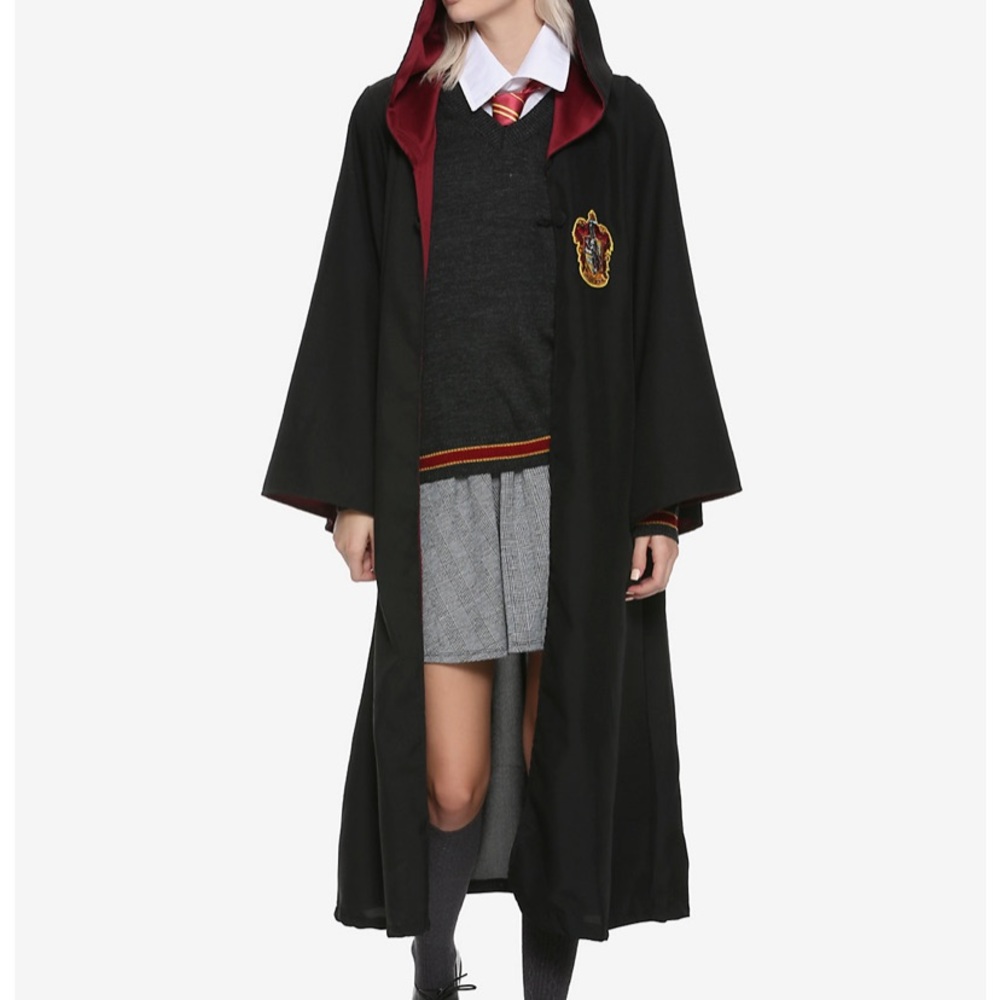 Harry Potter Gryffindor wizard robe black maroon L - Picture 1 of 11